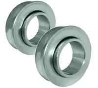 Roller Ball Bearings ID 20mm x OD 35mm x Width 8mm Roller Bearing Steel Wheel Bearings for Wheelbarrow or Cart Hand Truck - 2 Pack