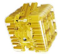 Roller Ball Labyrinth Maze Cube, Interactive 3D Education Toy, Improve Spatial Recognition and Cultivate Logical Thinking for Classroom School Family Gathering Social Event Travel Waiting Yellow