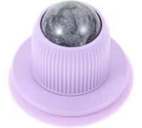 Roller Ball Massager for Foot and Head Relaxation, Jade ABS Silicone | Portable Suction Cup Design, Indoor Daily Use, Lavender Finish, for Busy People and Poor Sleep