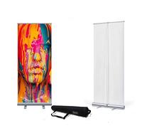 Roller Banner Pop/Roll/Pull up Exhibition Display Stand with Printed Artwork (850mmx2000mm)