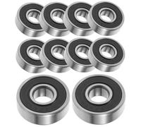 Roller Bearings, 10pcs 6082rs Bearing Small Ball Kit Double Shielded Bearings Roller Mini Wheels Rollers Deep Groove Abs