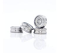 Roller Bearings 4PCS Outer Ring with U-Groove Bearing 3x8x3mm Wire Cable Pulley Bearing Walking Heavy Pulley Crane U Groove Wheel Bearings