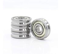 Roller Bearings V Groove Sealed Ball Bearing 5x16x5 5x19x6mm Pulley Wheel Bearings V2/0.5 V2/1 V3/1 Guide Track Rlooer Bearing 4PCS(051605V2 0.5 4PCS)