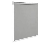 Roller Blind, 120 x 180 cm Vertical Awning Light Grey Retractable Outdoor Roller Blind Balcony Privacy Screen with Pull Cord Blackout Curtain Weatherproof Windbreak for Balcony Terrace Office Bathroom