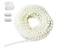 Roller Blind and Roman Shade Blind Beaded Chain Cord White Plastic Roller Blind Chain 4.5mm (5m)