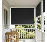 Roller Blind Anthracite 120x140cm Polyester UV-Resistant Thermal Privacy EasyFit