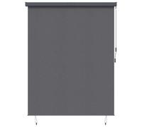 Roller Blind Anthracite 200 x 250 cm Fabric and Aluminum