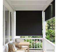 Roller Blind Anthracite 60 x 230 cm Polyester UV-Resistant Privacy Light Filter