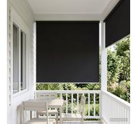 Roller Blind Anthracite Polyester 200 x 140 cm UV-Resistant Privacy Roller Shade