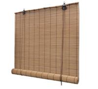 vidaXL Roller Blind Bamboo 80x220 cm Brown, Brown