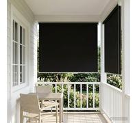 Roller Blind Black 60x140 cm Polyester UV-Resistant Light Filtering Heat Control