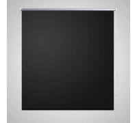 Roller Blind Blackout 160 x 175 cm Black 100% Polyester Thermal Backing