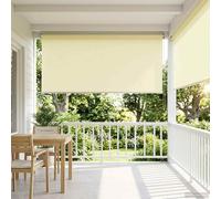 Roller Blind Cream 180x230 cm Polyester UV-Resistant Light-Filtering Thermal Eco