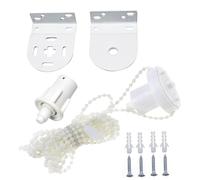 Roller Blind Fittings, 1 Set 30mm Universal Roller Blind Spares Roller Shade Replacement Parts, Plastic Brackets Beaded Chain Rolling Blind Kit