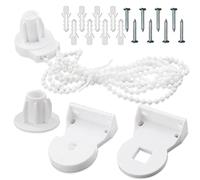 Roller Blind Fittings,25mm Child Safe Plastic Spare Roller Blind Replacement Repair Kit,Curtain Roller Blind Accessories with Beaded Chain Spare Kit for Curtain Rods/Blackout Roller Blind Brackets