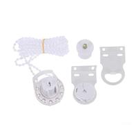 Roller Blind Fittings Parts Set, 38 mm Roller Blind Replacement Repair Kit,Long Lasting Bead Chain White for Curtain Rods/Roller Blind Brackets