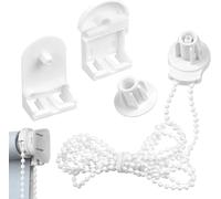 Roller Blind Fittings, Roller Blind Spares, 25mm / 1'' Pull Curtain Fittings Replacement Accessories with Beaded Chain, Ideal for Fixing Roller Blinds and Shades on Windows