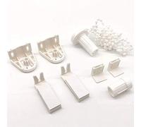 Roller Blind Repair Kit 17mm Fittings Replacement Curtain Roller Blind Accessories Roller Blind Fittings with 2M Beaded Chain for Curtain Repair, Roller Blind Brackets