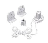 Roller Blind Replacement Repair/Hardware Kit,Compatible With 1''(25mm) Shade Tube-With Metal Bracket & Bead Chain & End Plug