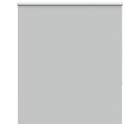 vidaXL Roller Blind Blackout Light Grey 130x150 cm Fabric Width 126.6 cm Polyester, Grey