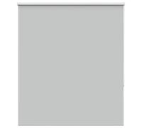 vidaXL Roller Blind Blackout Light Grey 130x130 cm Fabric Width 126.6 cm Polyester, Grey