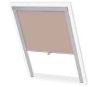 Roller Blind Roof Window Beige Size 102 Blackout Polyester with Alum Frame Heat