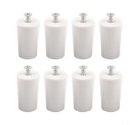 Roller Blind Stop Set of 8 - 40 mm White PP Blind Stops with Screws for Roller Shutter Protection and Furniture Stability, Home Improvement Hardware