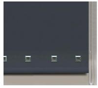 Roller Blinds Easy Fit Trimable Home Office Window Square Eyelet Fabric Blind 160cm Drop (Grey, 150 x 160 cm)