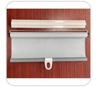 Roller Blinds No Drill,Blackout Heat Insulation Roller Blinds,60cm 80cm 90cm 100cm 110cm 120cm Wide Retractable Roller Window Shades,Portable Sun Shade Curtain for Window,Grey-60x150cm(23.6x59in)