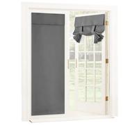 Roller Blinds No Drilling, French Door Blinds Window Blinds Easy Fit Clip in Blackout Roller Blind UV Protection Tie Up Shades Door Curtain Privacy Roller Blinds for Window Patio Door