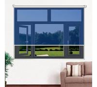 Roller Blinds One Way Window Tint Mirror See Through Sunshade Roll Up Shades With Fittings for Home Bedroom Balcony Wide 16 24 31 39 47 55 63 Inches(W150X100CM)