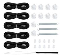 Roller Blinds Spare Parts, Repair Kit for Motorhome Pleated Blind | Repair Bricks for Vertical Blinds, Accessories in Ride, Black, Se référer au descriptif, Refer to description