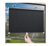 Roller Blinds With Suction Cups, Sunscreen Blackout Windows Roller Shades, Retractable Temporary Cover For Indoor Home Office Bedroom, Thermal Insulated Curtains((WxH)45x125cm)