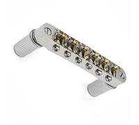 Roller Bridge Replacement for LP SG Type Six String Electric Guitar Tuner Available in Silver and Black Generic Acoustic Guitar Bridge(Chrome)