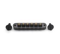 Roller Bridge Replacement for LP SG Type Six String Electric Guitar Tuner Available in Silver and Black Generic Acoustic Guitar Bridge(Black)