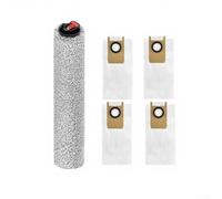 Roller Brush and Dust Bag Kit for Eufy S1 for Pro Robot Vacuum - Microfiber Main Brush Replacement Parts with 4 Bags