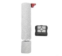 Roller Brush and Filter, 1 Pack Replacement for Wet Dry Vacuum Cleaner High-Density Microfiber Bristles Gentle on Hard Floors Like Wood and Marble Suitable for Home Use