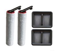 Roller Brush and HEPA Filter Set Compatible with for dreame H15 Pro, H15 Mix, H12 Pro FlexReach, H15 Pro FoamWash, H15S Floor Scrubbers, Microfiber Wet and Dry Cleaning Replacement Accessories(4pcs)