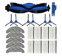 Roller Brush Compatible With Venga VG RVC 3000 Robot Vacuum Cleaner Spare Replacement Main Side Brush Filter Mop Cloths Rag Sweeper Parts (Color : B)