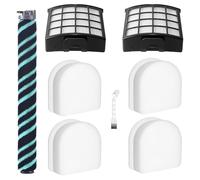 Roller Brush Filter Accessories Kit for Shark AZ3900UKT AZ3900UKTBK AZ3900 PowerDetect DuoClean Detect Hair Wrap Plus Corded Upright Vacuum Cleaner Replacement Parts (12 Pack)