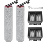 Roller Brush + Filter For Dreame H12 Pro FlexReach/ H15 Pro /H15 Mix /H15 Pro FoamWash /H15S /H12 Pro FlexLite Wet And Dry Vacuum Cleaner Replacement Parts, Accessory Set 2 Brush Roll + 2 HEPA Filters