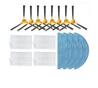 Roller Brush Hepa Filter Spin Side Brush Mops Replacement Parts Compatible With Haier HB-QT51S PRO/HB-HTH01H Vacuum Cleaner Accessories (Color : Set G)