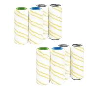 Roller Brush Replacement Set, Compatible with Karcher FC3/FC3D/FC5/FC7, Electric Floor Cleaner Maintenance Spare Part(Yellow 8PCS)