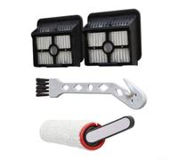 Roller Brush Set for Dreame H15 Pro H12 Pro FlexReach Soft Microfiber for Brush Roll for Dreame H15 Mix FoamWash HEPA Filter Kit for Dreame H15S H12 for Pro Vacuum Cleaner 2-Pack Roller Brushes for(A)
