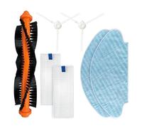 Roller Brush Side Brush Hepa Filter Accessories Part Compatible For Tefal Rowenta X-PLORER SERIE 50 RR7387WH RR7335 Robot Vacuum Cleaner (Color : 4 pcs-01)