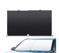 Roller Car Screen Sun Shade - Retractable Sun Shield for Car Windscreen | Car Front Sun Protection Roller Blinds | Car Windscreen Sun Shade Inside | Automotive Sun Visor Protector for Front