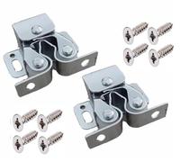 Roller Catch Cupboard Cabinet Door Latch Twin Double Catches Caravan Boat (2 Pack)
