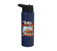 Roller Coaster Addict Amusement Part Roller Coaster Stainless Steel Insulated Water Bottle