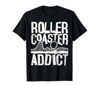 Roller Coaster Addict I cool roller coaster fan design white T-Shirt