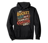 Roller Coaster Bucket List Retro Vintage My Bucket List Is Pullover Hoodie
